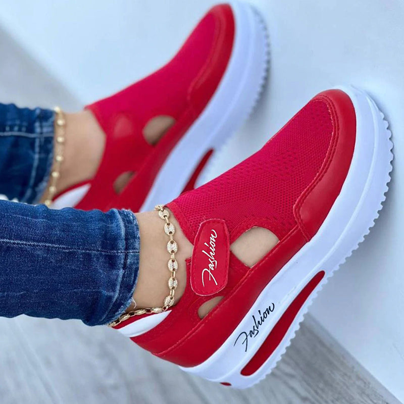 Ademende, dempende orthopedische sneakers voor dames