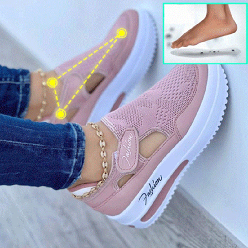 Ademende, dempende orthopedische sneakers voor dames