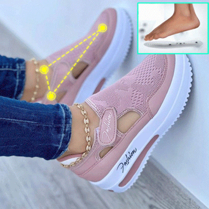 Ademende, dempende orthopedische sneakers voor dames