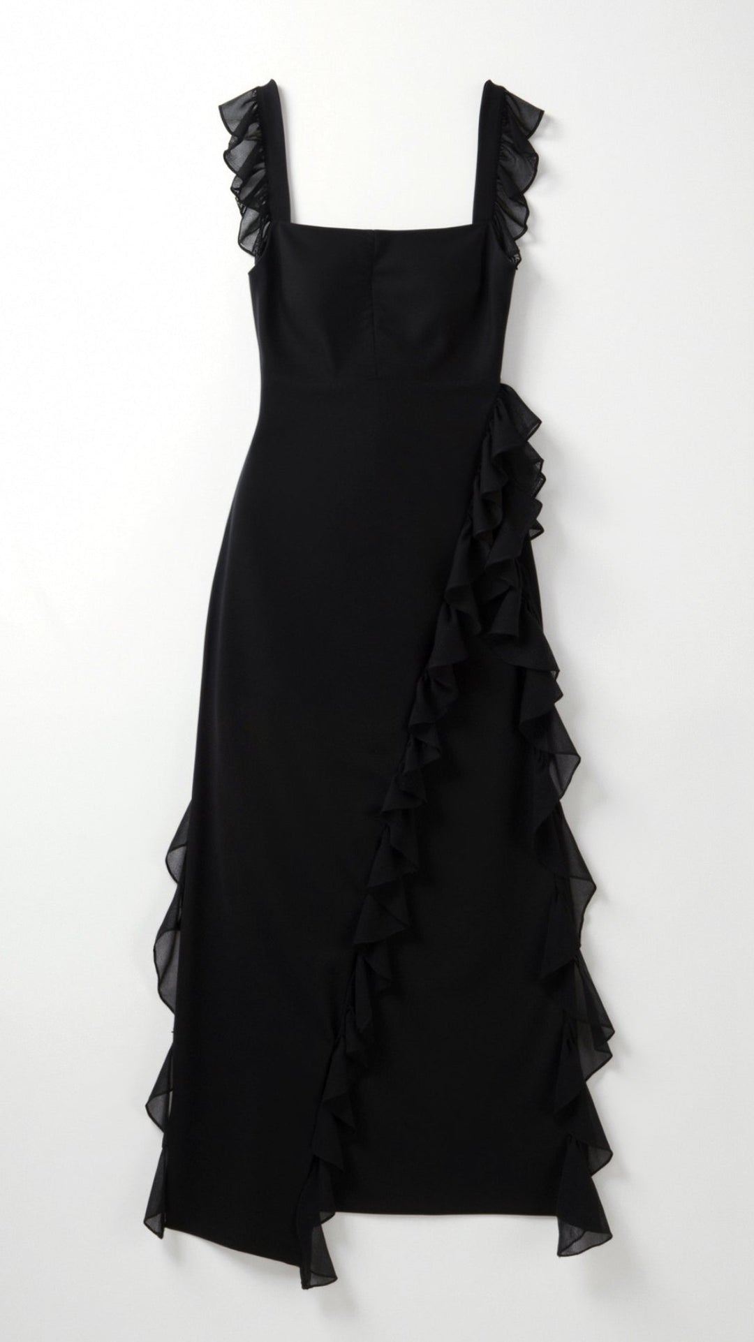 Grace maxi-jurk met ruches