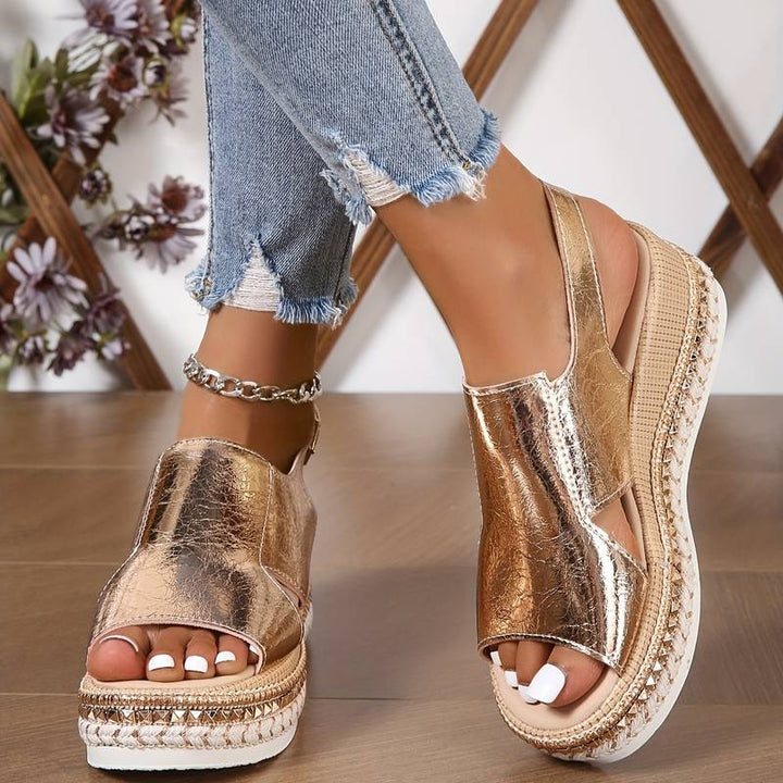 Orthopedische platform sandalen voor dames