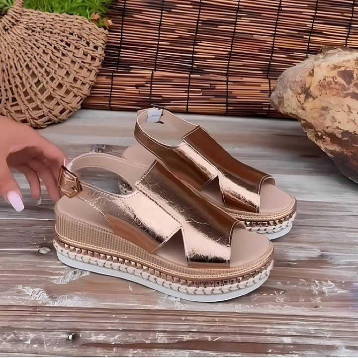 Orthopedische platform sandalen voor dames