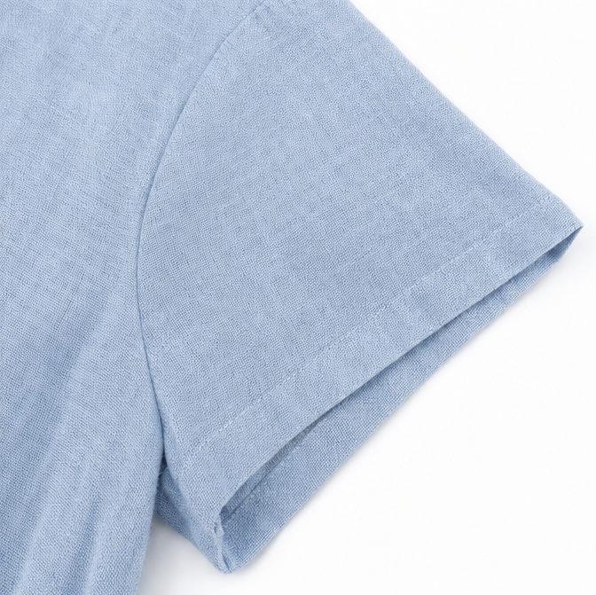 Asymmetrische midi-jurk met knoopjes