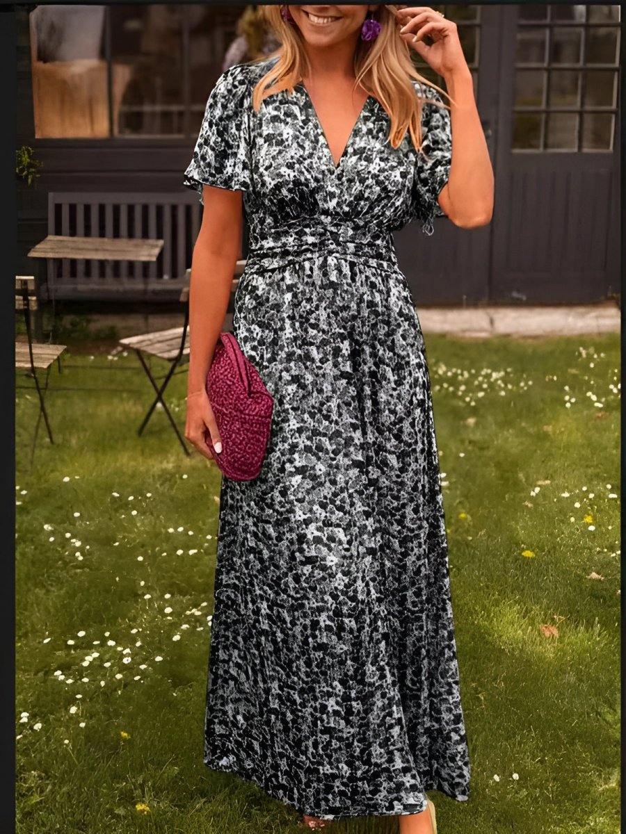 Bloemen maxi trouwjurk