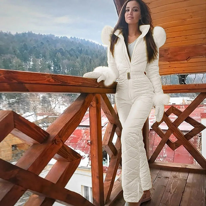 Alpine chic jumpsuit met riem