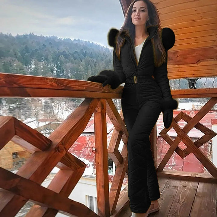 Alpine chic jumpsuit met riem