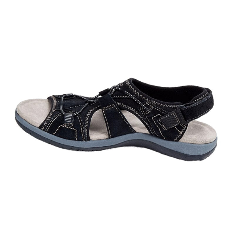 Orthopedische open sandalen voor dames met brede band
