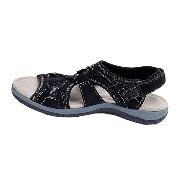 Orthopedische open sandalen voor dames met brede band