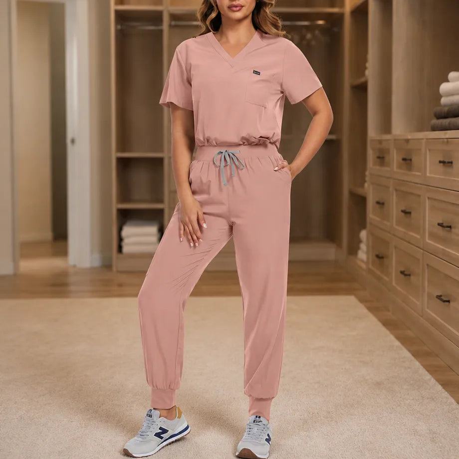 Joggingbroek met v-hals voor dames